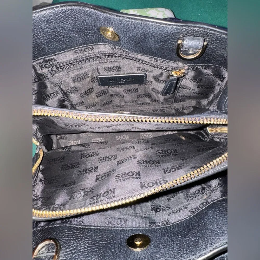 Michael Kors Black Leather Handbag